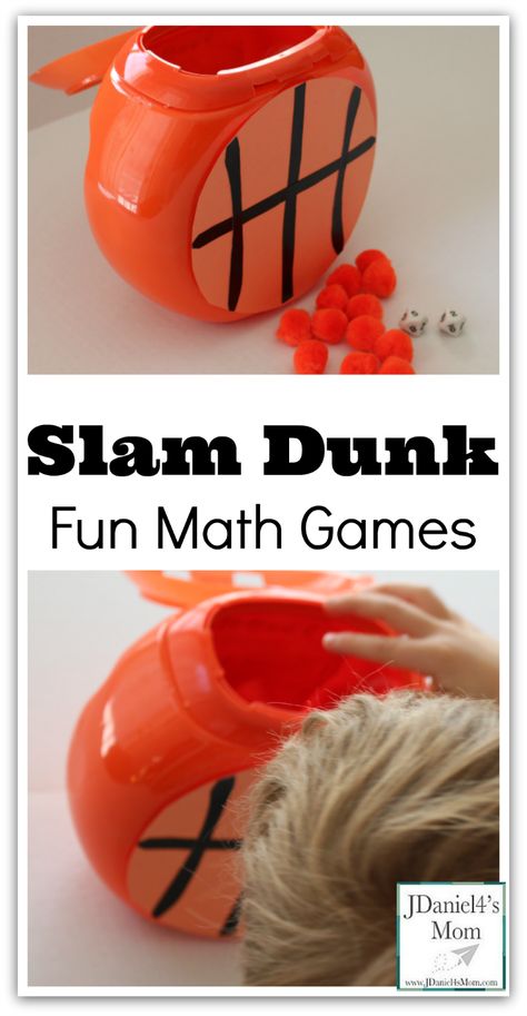 Golpe Dunk- Diversión Juegos de Matemáticas Basketball Math, Preschool Math Games, Math Games For Kids, Prek Math, Fun Math Games, Creative Curriculum, Preschool Letters, Math Methods, Games For Toddlers