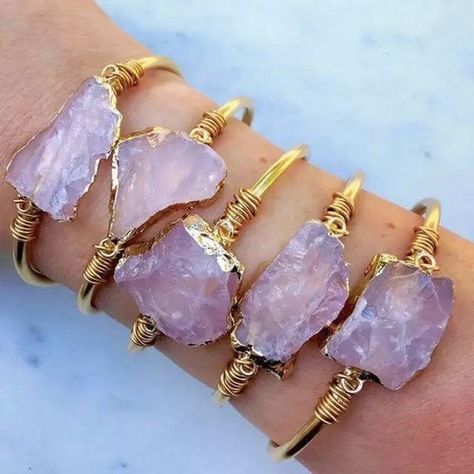 Check out this item in my Etsy shop https://www.etsy.com/listing/1353075031/natural-raw-madagascar-rose-quartz Geometric Crystal, Dope Jewelry Accessories, Necklaces Chunky, Druzy Bracelet, Raw Rose Quartz, Rose Gold Quartz, Brass Bangle, Rose Quartz Bracelet, Wire Wrapped Bracelet