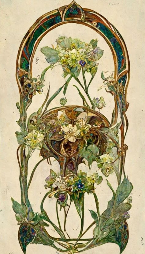 Art Noveau Illustrations, Art Nouveau Phone Wallpaper, Edward Denton, Art Nouveau Floral Pattern, Art Nouveau Aesthetic, Art Nouveau Mucha, Art Nouveau Wallpaper, Alphonse Mucha Art, Nouveau Illustration