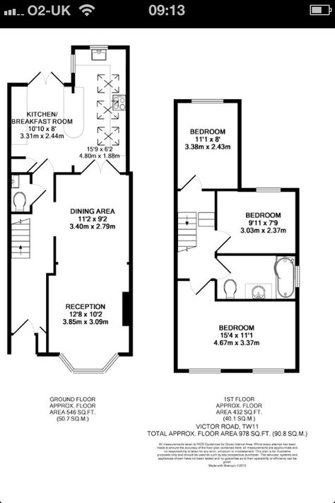 Victorian terrace Terrace House Extension Floor Plans, Semi Extension, Victorian House Floor Plans, Terrace House Extension, House Plans Uk, Bathroom Upstairs, Victorian Terraced House, House Extension Plans, Terrace Floor