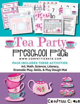 Party Activities For Preschoolers, Tea Party Preschool, Preschool Units Themes, Tea Party Pictures, Tea Party Activities, Dramatic Play Activities, Preschool Activities Printable, Preschool Units, Activities Printable