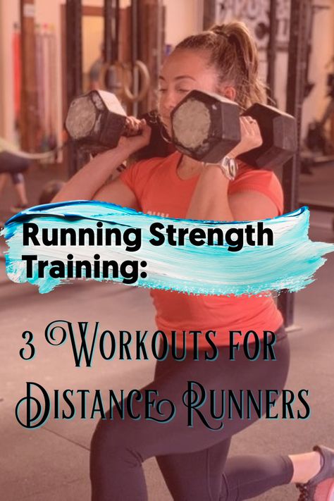 Runners are usually resistant to anything that takes them away from getting in the miles, and that includes strength training. We’re here to show you how three of our favorite workouts can actually benefit your running and how easily you can incorporate them into your training plan. From injury prevention to increased speed to building endurance, strength training for distance runners is a worthy practice. Weights For Runners Workout, Strength Workouts For Runners, Gym Routine For Runners, Runner Weight Training Workouts, Run Strength Workout, Strength Training For Running, Running Weight Training, Strong Runner, Runners Strength Training