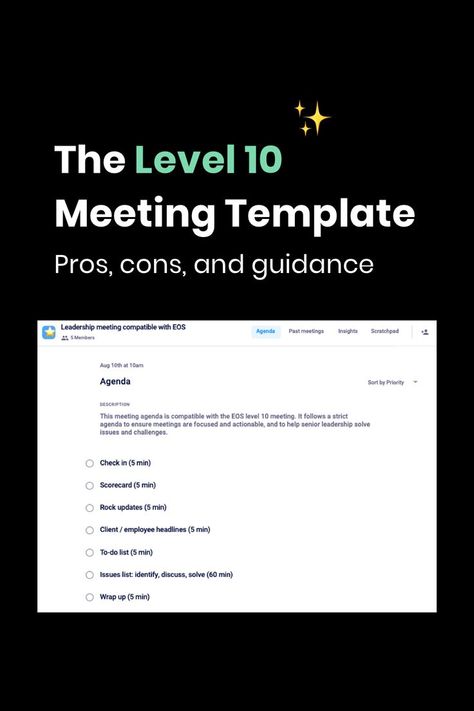 Elevate your leadership meeting with the level 10 meeting agenda. In this article, we explore everything you need to know about the level 10 meeting agenda, including what it is, how to implement it and a free agenda template. Pto Meeting, Team Meeting Agenda, Sign In Sheet Template, Pta Meeting, Conference Program, Weekly Meeting, Meeting Agenda Template, Team Meeting, Sign In Sheet