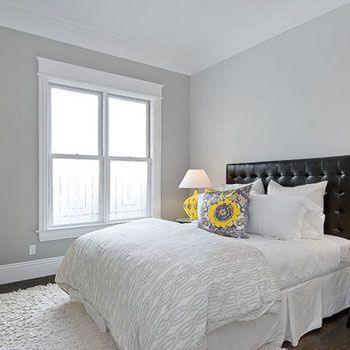 gray owl OC-52 #BenjaminMoore Colours Bedroom, Benjamin Moore Gray, Bedroom Traditional, Grey Owl, Project House, Gray Walls, Kitchen Wall Colors, Gray Paint, Grey Paint