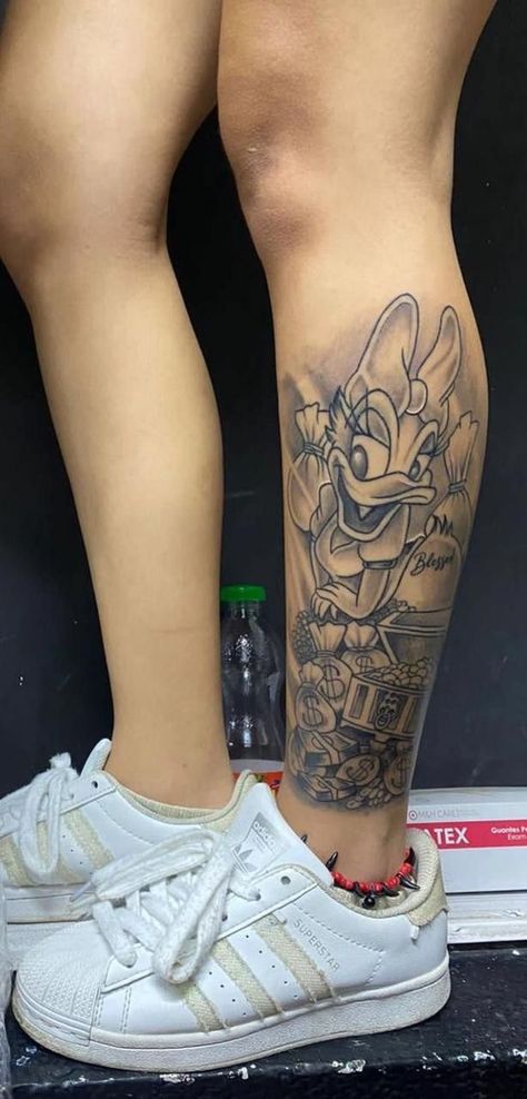 Back Of Leg Tattoos, Lion Sketch, Disney Princess Tattoo, Bunny Tattoos, Tattoos For Women Flowers, Gaming Tattoo, Bad Tattoos, Eye Of The Beholder, Discreet Tattoos