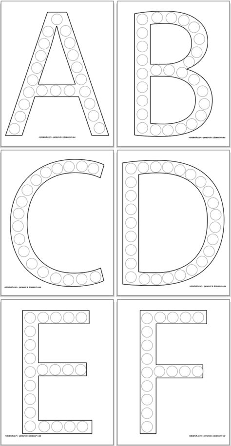 Letter A Dot Marker Worksheet, Dab A Dot Printables Free, Marker Coloring Pages, Free Alphabet Printables, Dot Marker Printables, Daycare Curriculum, Free Printable Alphabet Worksheets, Marker Coloring, Printable Alphabet Worksheets