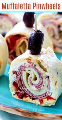 Muffaletta Pinwheels, Pinwheels Appetizers, Pinwheels Recipe, Pinwheel Recipes, Olive Relish, Easy Appetizers, Think Food, Finger Food Appetizers, Great Appetizers