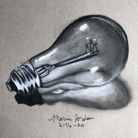 Light Bulb Drawing Realistic, Lightbulb Drawings, Light Bulb Art Drawing, Bulb Drawing, Bulb Art, Light Bulb Drawing, Biro Drawing, Leaving Cert, Light Bulb Art