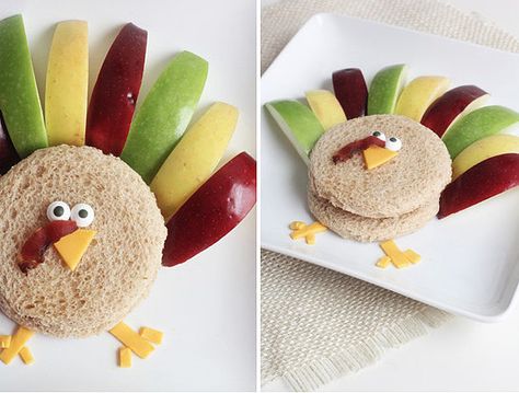 Turkey Sandwich Thanksgiving, Animal Shaped Foods, Animal Snacks, Kid Foods, Kid Lunches, Chef Ideas, Secret Squirrel, Turkey Sandwich, Kids Lunches