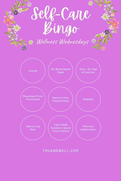 Self Care Bingo, Wellness Festival, Staff Room, Self Care Ideas, Bingo Card, Wellness Wednesday, Yoga Journal, Bingo Cards, Be Kind To Yourself