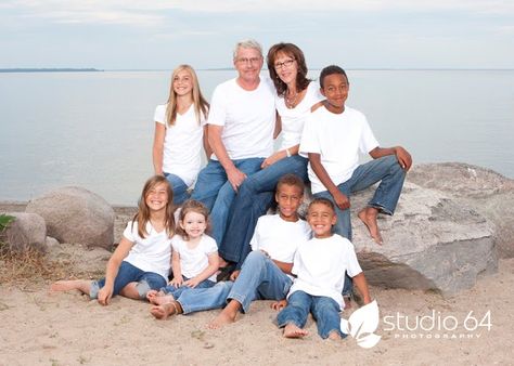 white shirt and jeans family pictures - Google Search White Tshirt And Jeans Outfit Family Pictures, Family Pictures With Jeans Outfit Ideas, Blue Jeans White Shirt Family Photoshoot, White Top And Jeans Family Photoshoot, White Tee Blue Jeans Family Photoshoot, Jeans And Tshirt Family Photoshoot, White Tshirt And Jeans Photoshoot Family, Family Pictures Jeans And White Shirts, Family Photoshoot Jeans And White