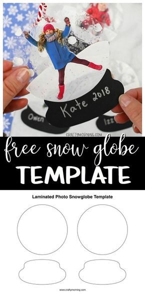 Free Laminated Snow Globe Template - Kids christmas craft easy ornament to make! Free printable pdf template. #freeprintables #printables #snowglobe #christmas #christmasornaments #diyornaments #craftymorning Snow Globe Template, Sport Crafts, Childrens Christmas Crafts, Kids Christmas Crafts Easy, Snow Globe Crafts, Globe Crafts, Easy Ornaments, Crafts Preschool, Christmas Kindergarten