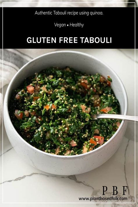 Vegan Tabbouleh, Gluten Free Tabouli Salad, Gluten Free Lebanese Recipes, Tabbouleh Recipe Quinoa, Tabouli Salad Traditional, Gluten Free Tabbouleh, Tabouli Salad Recipe, Tabouli Recipe, Salad Recipes Gluten Free