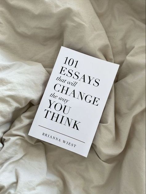 101 Essays, Brianna Wiest, Cognitive Bias, Self Reminder, Paper Book, Amazon Book Store, Dream Board, Self Development, Book Recommendations