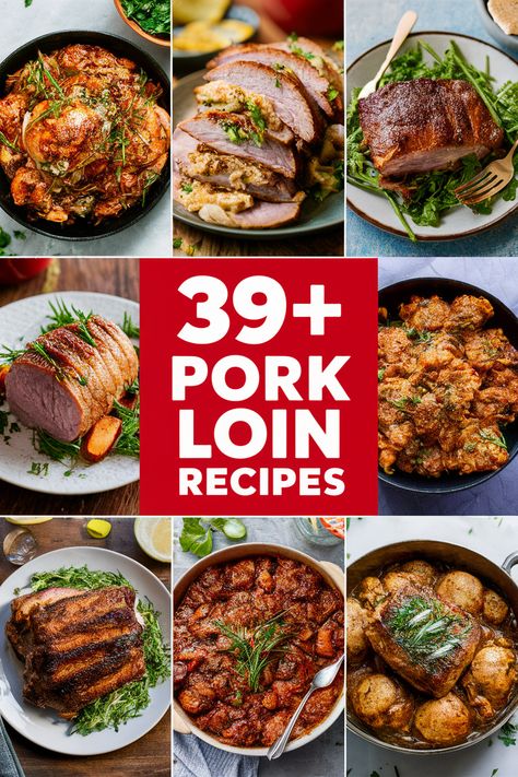 39+ Easy Pork Loin Recipes That Will Impress Your Family and Friends!...  Whip up delicious pork loin recipes that will wow your family and friends!... From savory roasted dishes to mouthwatering grilled options these easy recipes are perfect for any occasion. Enjoy tender meat. zesty marinades. and tasty sides. Perfect for dinner parties. family meals. celebrations. and weeknight dinners. Enjoy the flavors!... https://ostrali.com/foodr/pork-loin-recipes Pork Roast Dinner Ideas Meals, What Can I Make With Pork Loin, Pork Loin Healthy Recipes, Pork Loin Pieces Recipes, Pork Loin Seasoning Recipes, Pork Loin Ideas Dinners, Things To Make With Pork Loin, Christmas Pork Loin Recipes, What To Make With Pork Roast