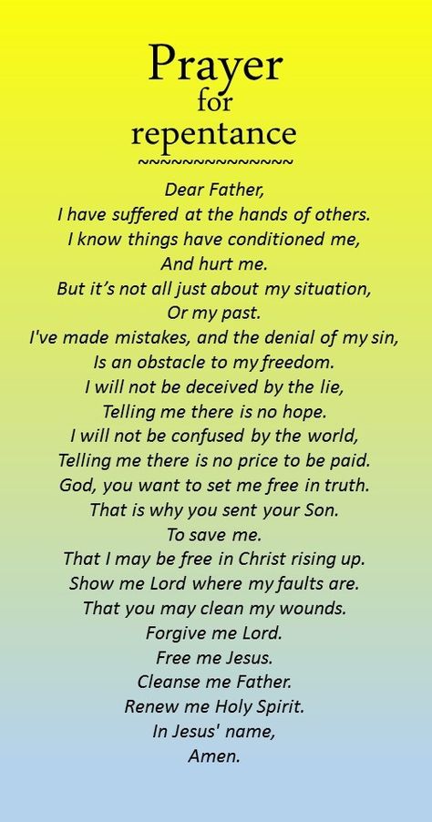 A prayer for repentance. - I think this is a nice beginning, but just like we should be specific when we petition the Lord for our requests, we also need to be specific about our sins when we repent. Prayer For Repentance, Everyday Prayers, Ayat Alkitab, Christian Prayers, Good Prayers, Life Quotes Love, Prayer Verses, Holy Mary, Prayer Scriptures