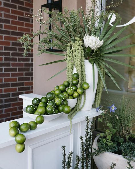 this embellished lime moment for @blakemansfinejewelry 💚 getting excited for all of the bar installs we have coming up and so lucky to… | Instagram Lime Wedding, Avant Garden, Fruit And Veggie, Floral Design Studio, Wedding Decor Style, Bold Color Palette, Table Arrangements, Limes, The Bar