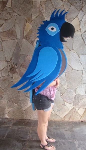 Bird Costume Kids, Fancy Dress Costumes Kids, Bird Puppet, Puppet Costume, Purim Costumes, Rainforest Theme, Halloween Decoration Ideas, Bird Costume, Book Week Costume