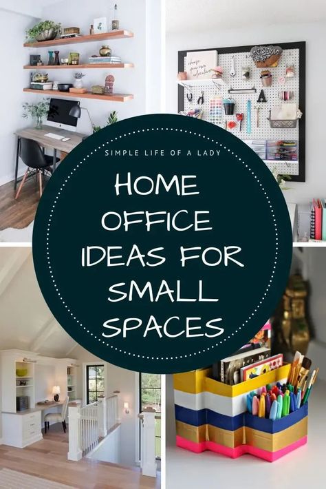 When you live in a small home, fitting in an office can be really challenging. So, make the most of your space with these home office ideas for small spaces!  Read this article for more tips! Tiny Office, Decor Pad, Small Space Office, Corner Bookshelves, Small Bookshelf, Desks For Small Spaces, Small Basements, Office Supply Organization, Desk Organization Office