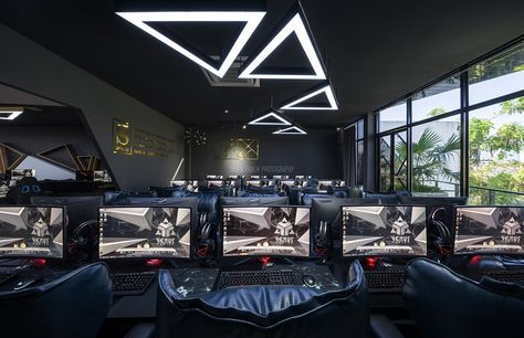 See more Gaming Lounge Design, Game Hub Design, Gamenet Design, Gaming Shop Design, Game Centre Design, Gaming Shop, Game Shop Design, Gaming Cafe Design, Gaming Club Design