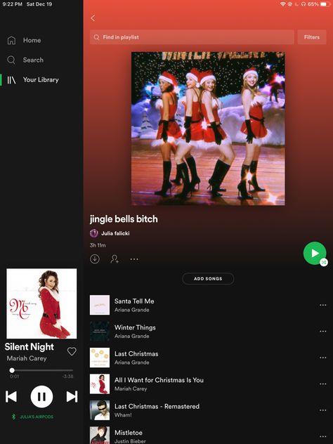 Christmas Spotify Playlist Names, Winter Playlist Names, Christmas Spotify Cover, Christmas Playlist Names, Ariana Grande Christmas Songs, Ariana Grande Winter Things, Christmas Spotify Playlist, Winter Playlist, Spotify Playlist Aesthetic