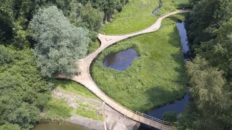 Wakehurst Wetland Boardwalk - The Wild Deck Company Wetland Design, River Design, Landscape Park, Wild Landscape, Green Infrastructure, Wetland Park, Seed Bank, Nature Park, Construction Process