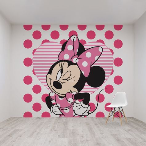 Features:photo wallpaperPinkUnisex childrenCheeky and brave, as we know Minnie, looks from this wallpaper into your roomProduct Type: MuralPattern: No Pattern and Not Solid ColourLife Stage: Theme: CharactersTexture: SmoothColour: Pink/White/BlackFinish: MattePrimary Material: Non-WovenPrimary Material Details: Water Resistant: YesWater Resistant Details: Water Resistant FinishStain Resistant: YesHeat Resistant: Mildew Resistant: Phthalate Free: NoApplication Type: Non-pastedNon-Pasted Details: Disney Themed Bedrooms, Minnie Mouse Wall Decals, Minnie Mouse House, Disney Mural, Minnie Mouse Bedroom, Affordable Wallpaper, Mouse Paint, Mouse Wall, Minnie Mouse Images