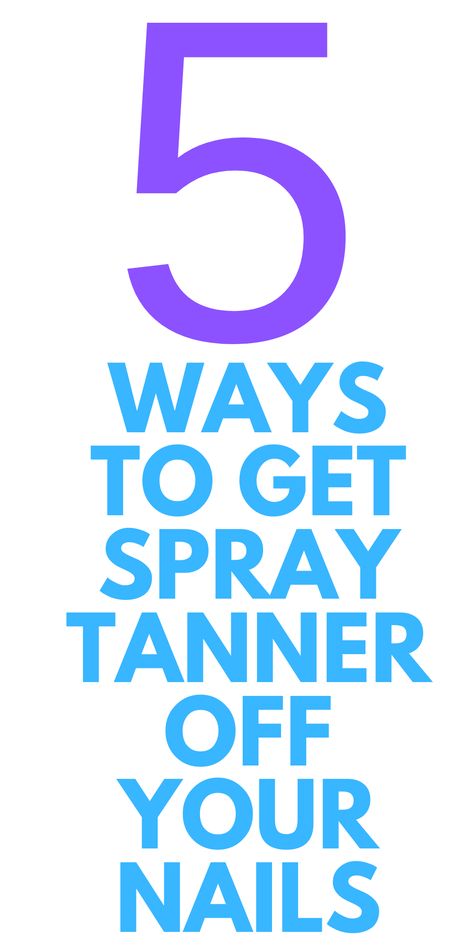 5 Ways to Get Self Tanner Off your Nails - Here are 5 ways to get spray tan or self tanner off our nails. It can turn them yellow. Spray Tan At Home, Nail Discoloration, Light Colored Nails, Baking Soda Water, Makeup For Moms, Tan Removal, Indoor Tanning, How Do You Clean, How To Do Makeup