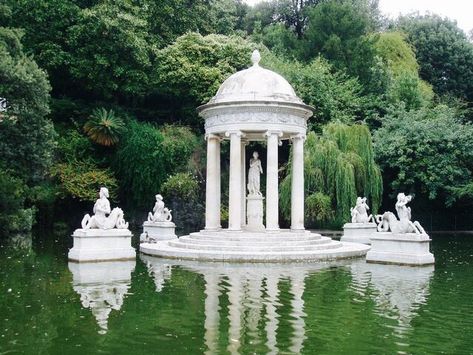 art ✧･ﾟ on Twitter: "Villa Durazzo Pallavicini, Genoa, Italy… " Villa Durazzo, Garden Follies, Mobil Off Road, Genoa Italy, A Pond, Railway Station, Romantic Style, Botanical Garden, 17th Century