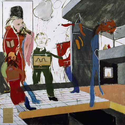 ronald b kitaj | ARTBURGAC: R B Kitaj (Ronald Brooks Kitaj) Red Banquet, R B Kitaj, Jewish Museum Berlin, Berlin Museum, Figurative Kunst, Claes Oldenburg, Jewish Museum, Walker Art, Jasper Johns