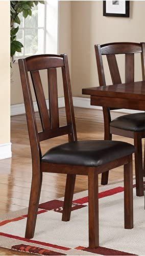 Brown Dining Room, Chair Design Wooden, Walnut Dining Chair, Leather Dining Chairs, Side Chairs Dining, Dark Walnut, Upholstered Dining Chairs, Walnut Finish, Counter Height