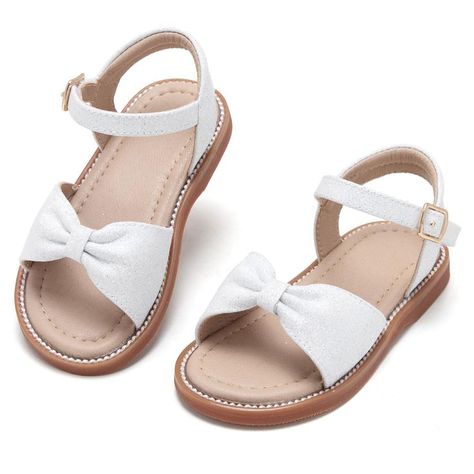 Girls Sandals Kids, Summer Flat Sandals, Casual Summer Sandals, Toddler Sandals Girl, Summer Sandals Flat, Mary Jane Ballet Flats, Footwear Design, Sandals Beach, Flat Dress Shoes