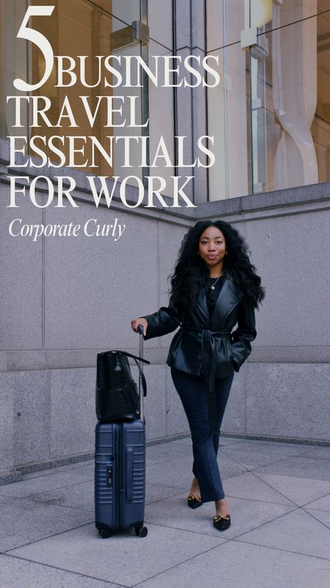 Beis Luggage, business travel essentials, travel for work, Travel For Work Tips, What To Pack For A Business Trip, What To Pack For Business Trip Women, Packing For Work Trip Business Travel, Work Travel Essentials, Beis Luggage, Business Travel Hacks, Business Travel Outfits, Business Capsule