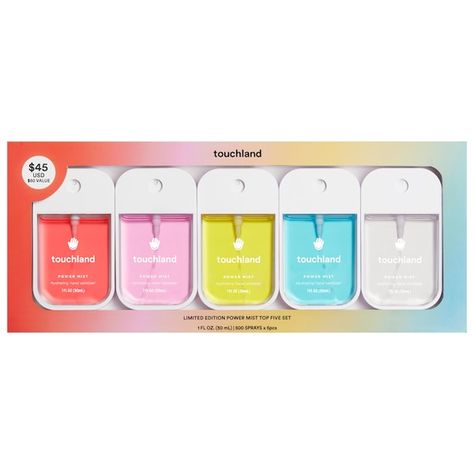 Limited Edition Power Mist Top Five Value Set - Touchland | Sephora Teacher Gift Guide, Girly Christmas Gifts, Stocking Stuffers For Mom, Birthday Haul, Different Scents, Sephora Skin Care, Gift Sets For Her, 16th Birthday Gifts, Cute Christmas Gifts