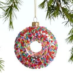 Glass Sprinkle Donut Ornament Decorate Christmas Ornaments, Donut Ornament, Decorate Christmas, Sprinkle Donut, The Glass, World Market, Christmas Candy, Christmas Time, Sprinkles