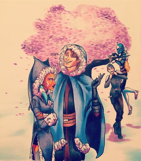 lux, ahsoka, anakin, bo-katan Ahsoka Anakin, Star Wars Couples, Bo Katan, Wallpaper Artwork, Funny Star Wars Memes, Toys Art, Star Wars Ahsoka, Star Wars Jokes, The Last Jedi