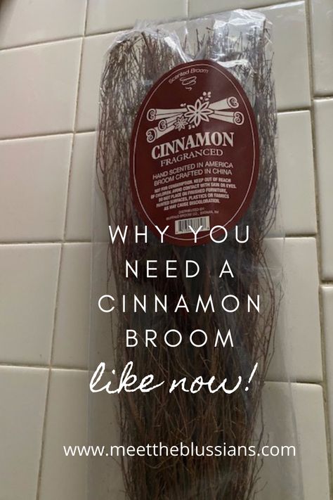 It'll change your life! Cinnamon Broom Decor Fall, Scented Broom Ideas, Cinnamon Broom Decor Christmas, Broom Over The Door Meaning, Blowing Cinnamon In Doorway Spell, Cinnamon Broom Decor Ideas, Cinnamon Broomstick Decor, Diy Cinnamon Broom, Cinnamon Broom Meaning