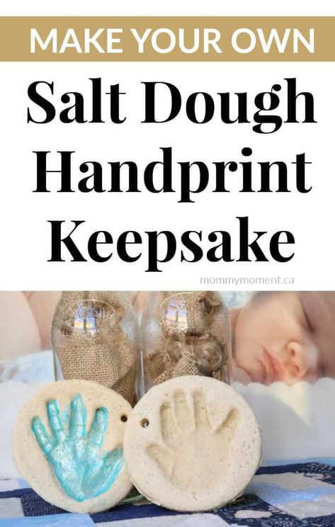 DIY SALT DOUGH HANDPRINT Diy Salt Dough Recipe, Salt Dough Handprint Ornaments, Salt Dough Handprints, Mistletoes Footprint Craft, Salt Dough Handprint, Cloud Ideas, Infant Teacher, Diy Salt Dough, Salt Dough Projects