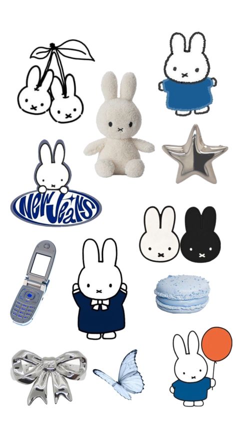 Miffy Sticker Printable, Miffy Sticker Sheet, Miffy Printable, Miffy Collage, Miffy Costume, Sticker Sheets Free Printable, Miffy Sticker, Penpal Ideas, Y2k Stickers