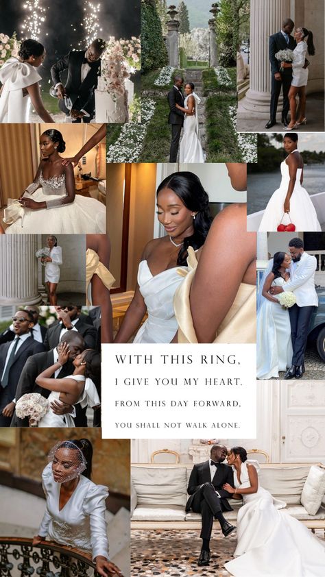 Black People Weddings, Kingdom Marriage, Bridal Shots, Wedding Prayer, Classic Wedding Inspiration, Couple Shoots, Wedding Collage, Court Wedding, Black Couple