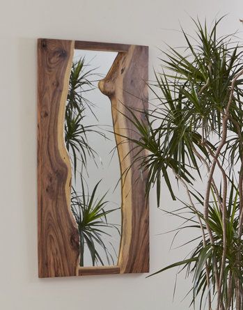 Natural Mirrors, Wood Projects Plans, Woodworking Basics, Woodworking Furniture Plans, Modern Organic, Phillips Collection, Decorative Mirror, Living Room Mirrors, Accent Mirror