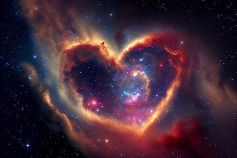 Heart shaped galaxy nebula and milky way... | Premium Photo #Freepik #photo #supernova #galaxy-universe #cosmic #red-galaxy Orion Nebula Tattoo, Milky Way Illustration, Nebula Aesthetic, Supernova Aesthetic, Heart Universe, Space Aesthetic Wallpaper, Red Universe, Way Illustration, Heart Nebula