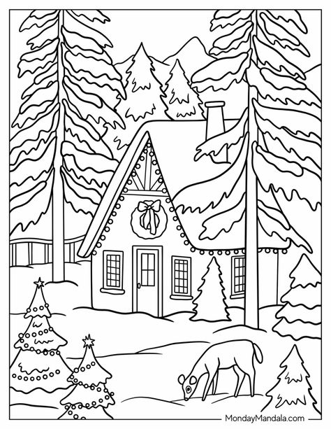 32 Christmas Coloring Pages For Adults (Free Printables) Aesthetic Adult Coloring Pages, Christmas Drawings To Color, Pages To Color Printables, Christmas Coloring Pages Cute, Christmas Themed Coloring Pages, Christmas Colouring Printables, Cute Coloring Pages Christmas, Christmas Coloring For Kids, Christmas Printable Coloring Pages