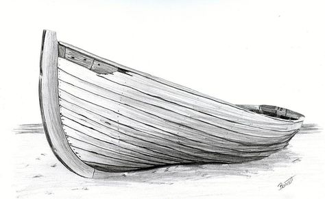 Boat Perspective Drawing, Boat Sketch Simple, Row Boat Drawing, Lighthouse Drawings, Boat Sketch, Lighthouse Drawing, Boat Drawing, Sketching Tips, Boat Art