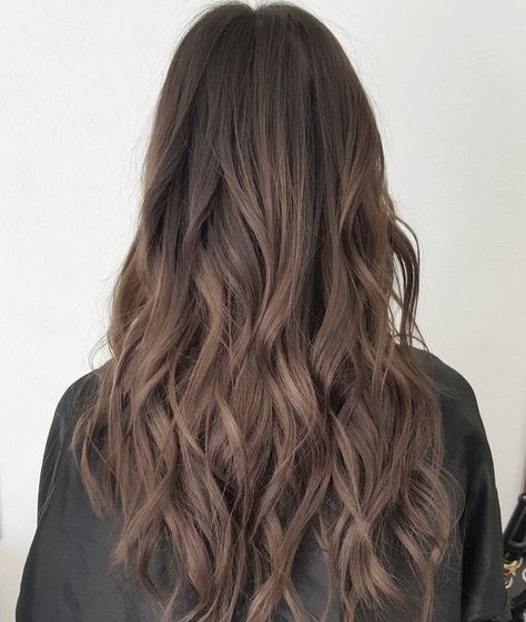 Long+Ash+Brown+Hair                                                                                                                                                                                 More Balayage Straight Hair, Ash Brown Hair, Ash Hair Color, Brown Hair Dye, Brown Blonde Hair, Red Hair Color, Cool Hair Color, Taupe Color, Brown Hair Colors