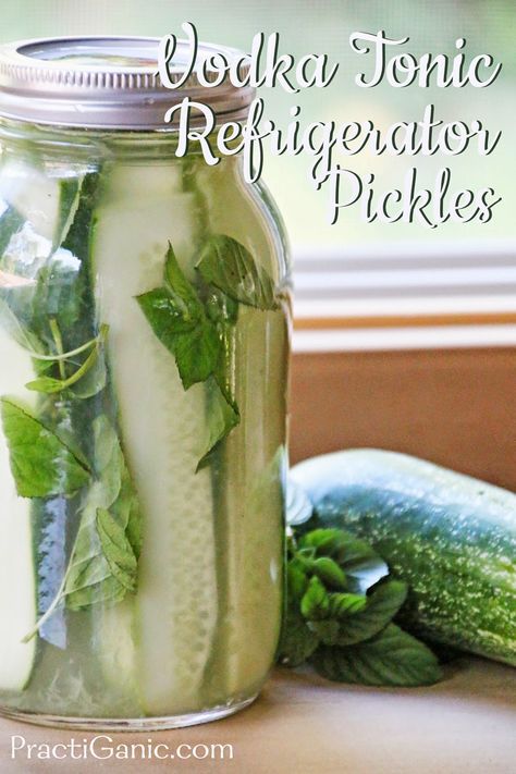 Dill Pickle Vodka, Recipes Using Dill, Pickle Vodka, Vodka Mixes, Vinegar Cucumbers, Vodka Tonic, Garlic Infused Olive Oil, Refrigerator Pickles, Vinegar Uses