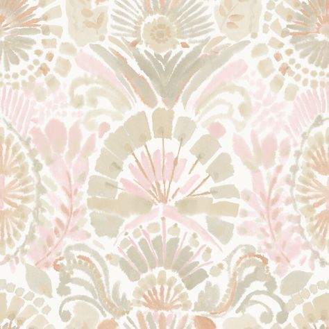 Tempaper Gernhard Damask Vinyl Peel & Stick Wallpaper Roll & Reviews | Perigold Boho Wallpaper, Matte Paint, Temporary Wallpaper, Decor Pillows, Damask Print, Wallpaper Calculator, Burke Decor, Pink Watercolor, Vinyl Wallpaper