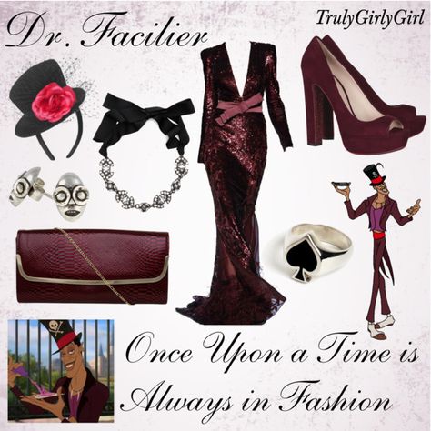 "Disney Style: Dr. Facilier" by trulygirlygirl on Polyvore Pixar Outfits, Disney Inspired Dresses, Disney Prom, Disney Character Outfits, Dr Facilier, Movie Outfits, Disney Themed Outfits, Disney Inspired Fashion, Disney Princess Fashion