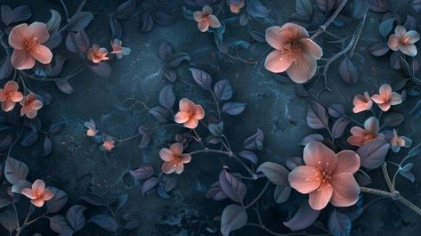 Floral Desktop Wallpaper Images - Free Download on Freepik Floral Desktop Wallpaper, Floral Wallpaper Desktop, Dark Floral Wallpaper, Motion Wallpapers, Wallpaper Images, Pastel Flowers, Dark Floral, Dark Background, Dark Backgrounds