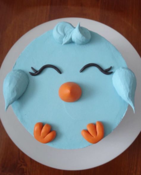 Bird Theme Desserts, Birdie Birthday Cake, Cake Bird Theme, Blue Bird Birthday Party, Bird Birthday Cake Ideas, 2nd Birthday Bird Theme, Bird 1st Birthday Party, Bird Shaped Cake, Bird Watching Birthday Party